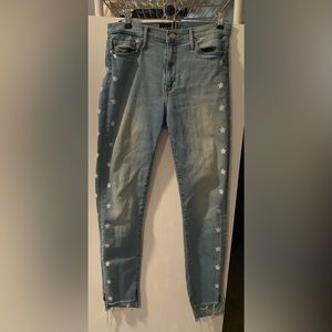 Black Orchid Light Wash Jeans With Star Detail